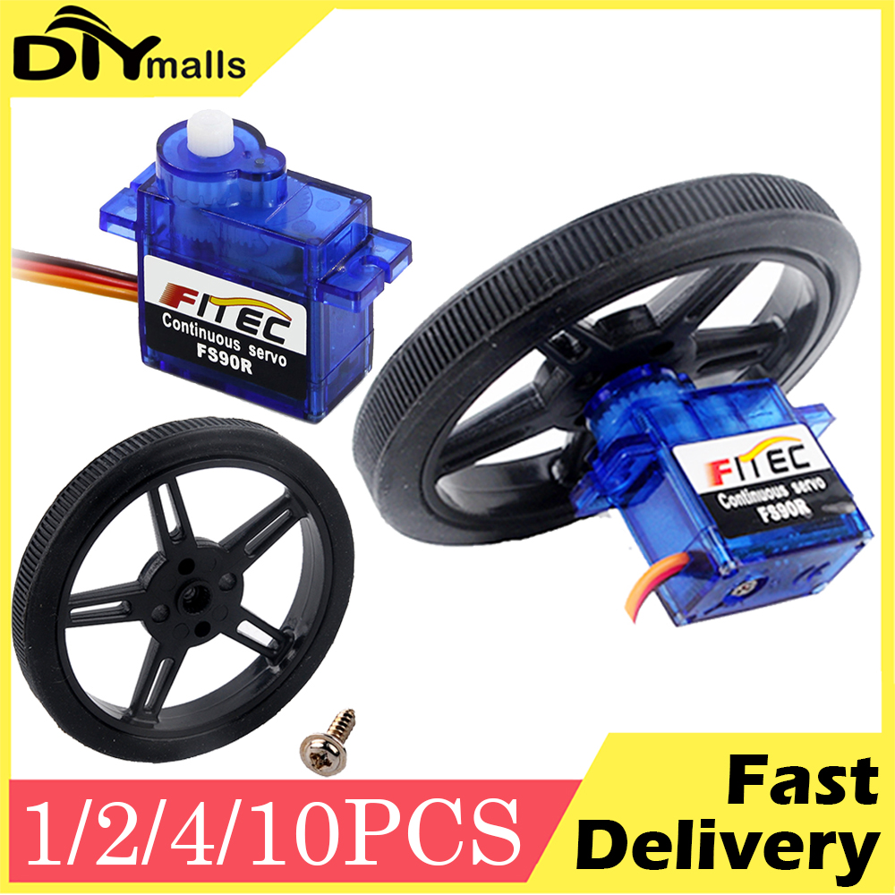 Drone Rc Aircraft - 4Sets Feetech FS90R Servo 360 Degree