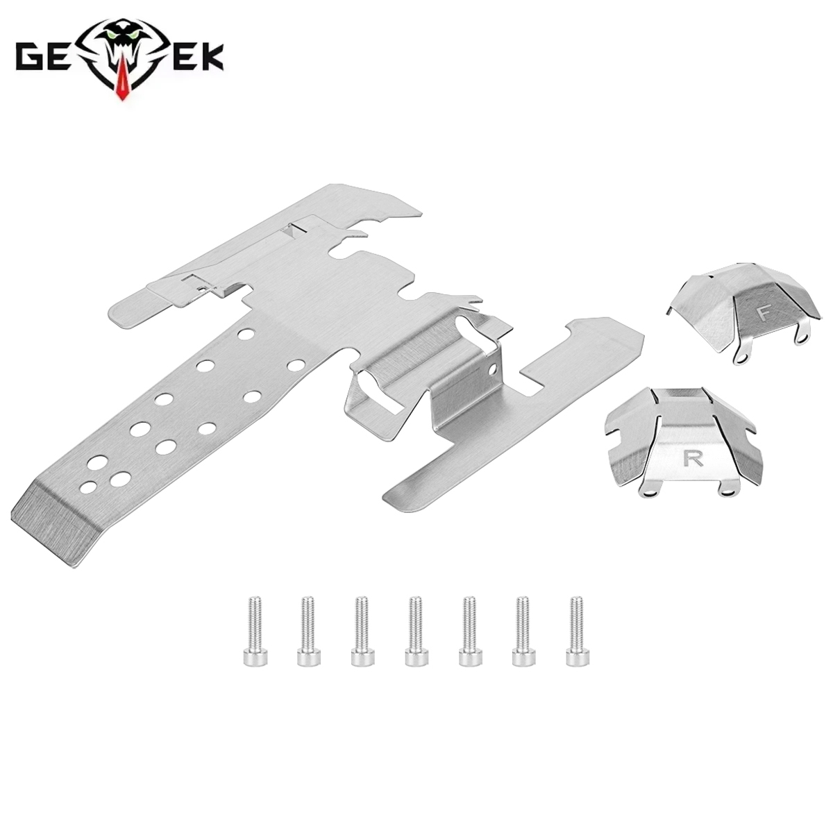 Rc Crawler Axle Parts - Stainless Steel Skid Plate Chassis Armor