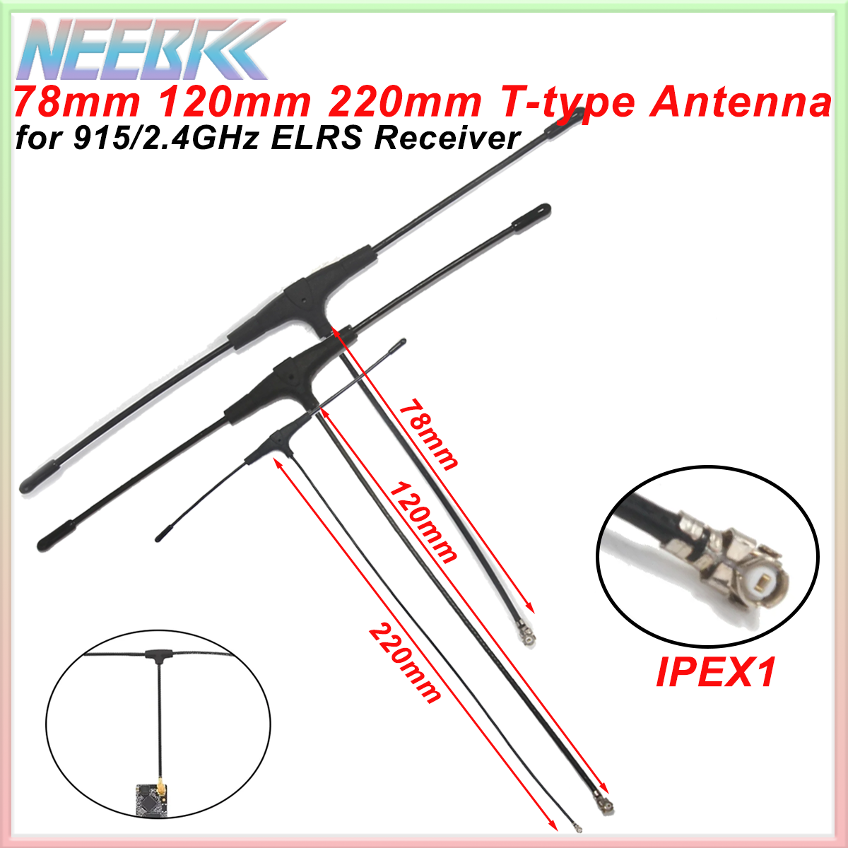 915MHz 2.4G T-type ELRS Antenn - огляд і ціна Crossfire Receiver Rx