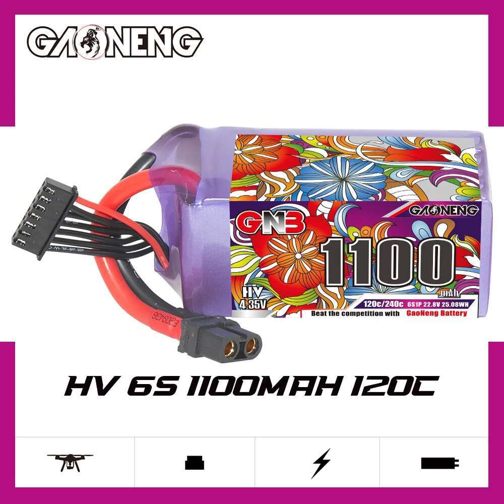 2Pcs GNB 6S Lipo Battery 22.8V - огляд і ціна Drone Lipo Battery