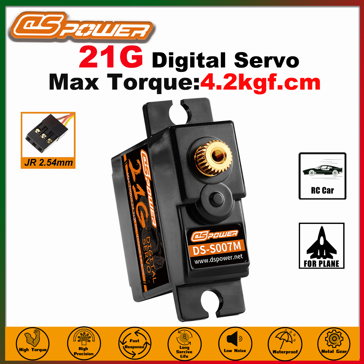 DSPOWER 21G Metal Gear Digital - огляд і ціна Drone Rc Truck