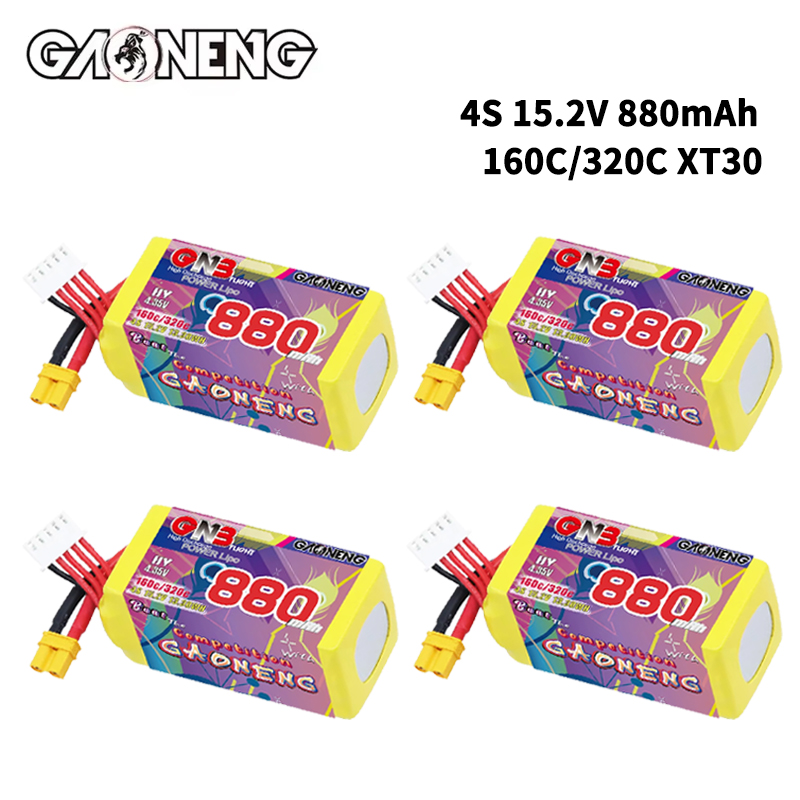 GNB 4S 880mAh 15.2V 160C/320C  - огляд і ціна Drone Lipo Battery