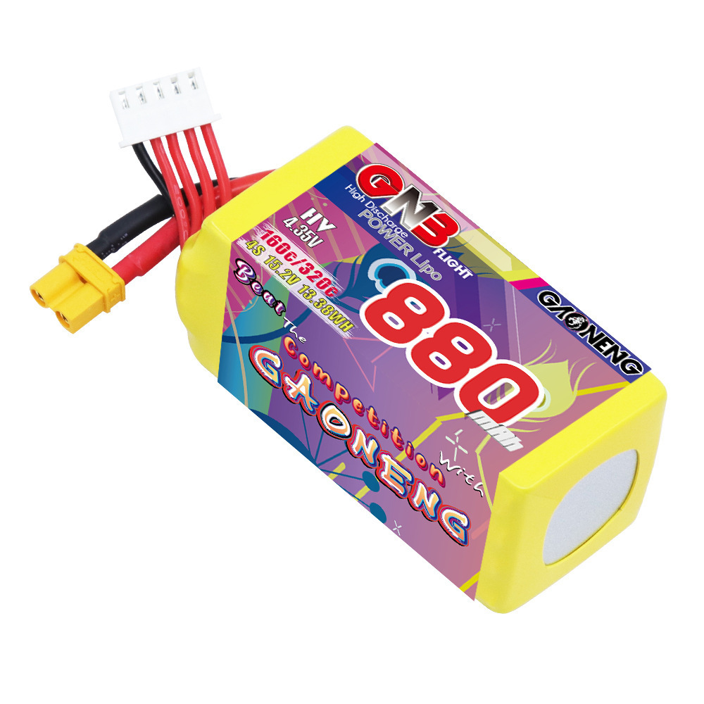 GNB 4S 880mAh 15.2V 160C/320C  - огляд і ціна Drone Lipo Battery