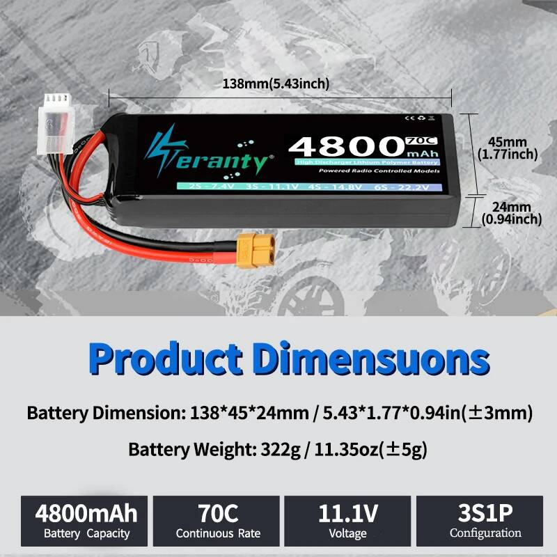 TERANTY 3S 4800mAh RC Lipo Bat - огляд і ціна Drone Rc Truck