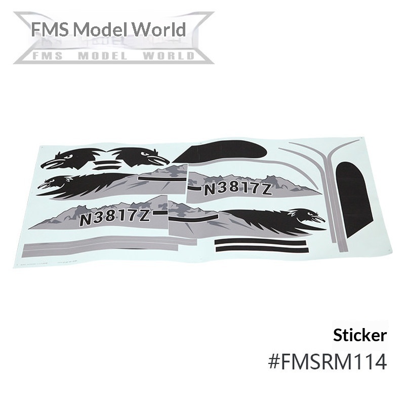 FMS RC Plane Decals For 1700mm - огляд і ціна Drone Rc Aircraft