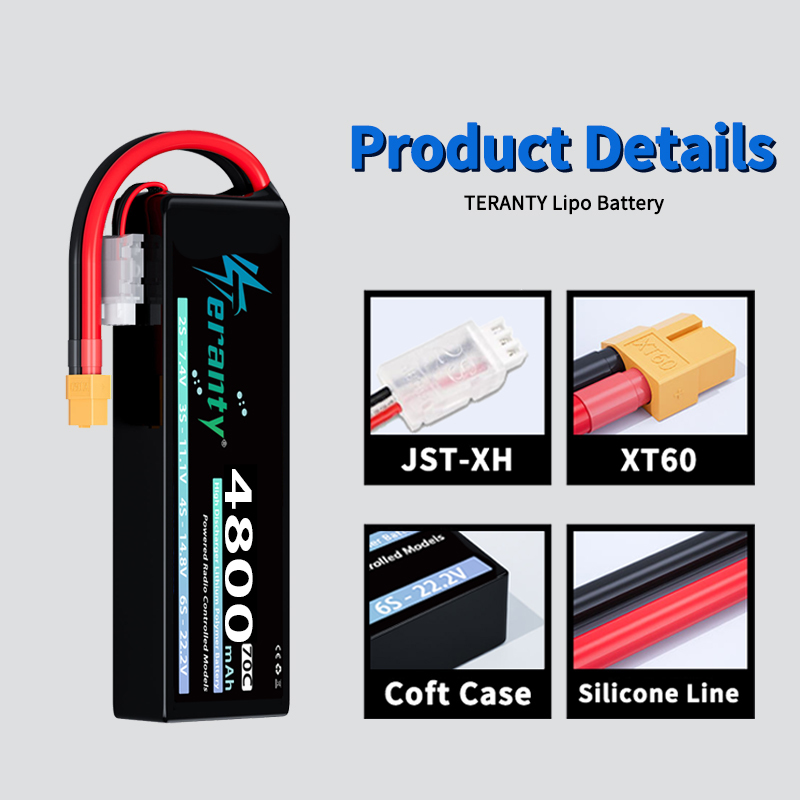 TERANTY Lipo Battery 2S 4800mA - огляд і ціна Drone Rc Truck
