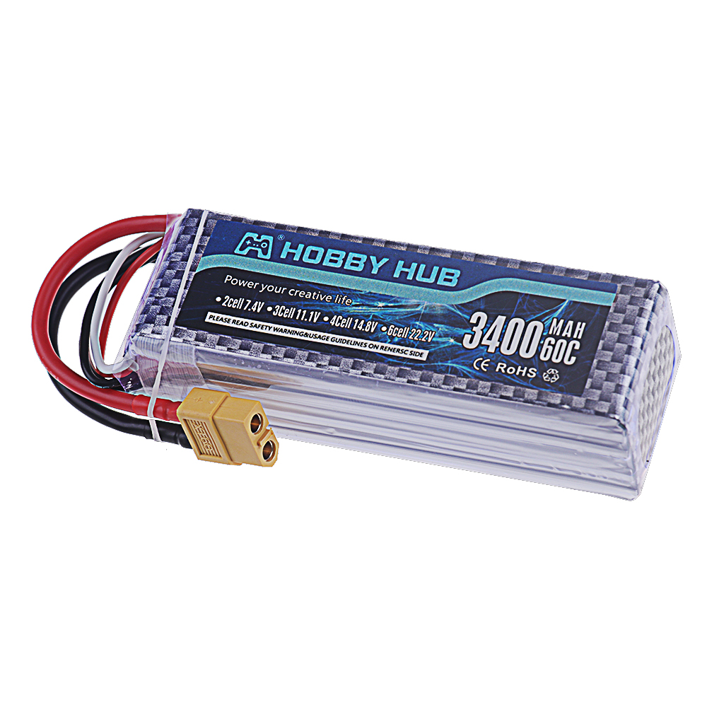 3S Lipo Battery 11.1V 3400mAh  - огляд і ціна Drone Rc Truck