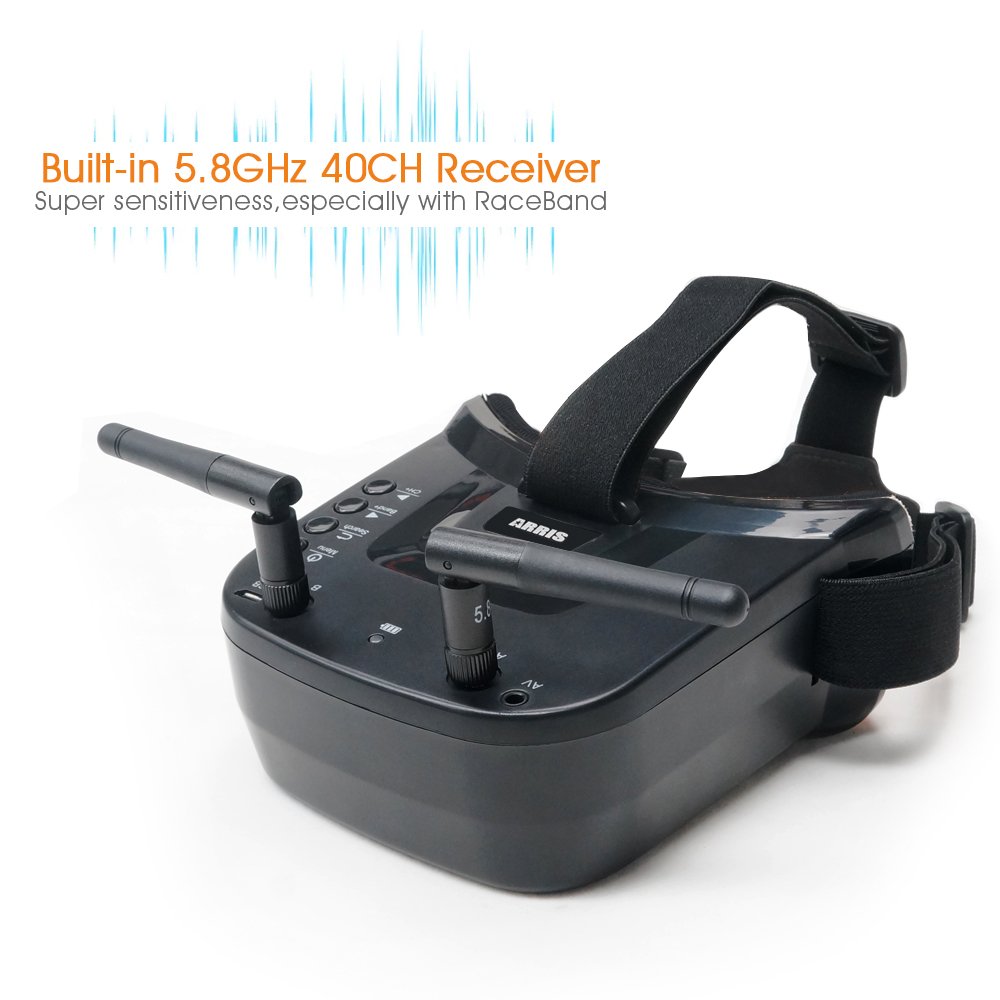 VR009 5.8G FPV Goggles 40CH 3  - огляд і ціна Fpv Goggles Headset