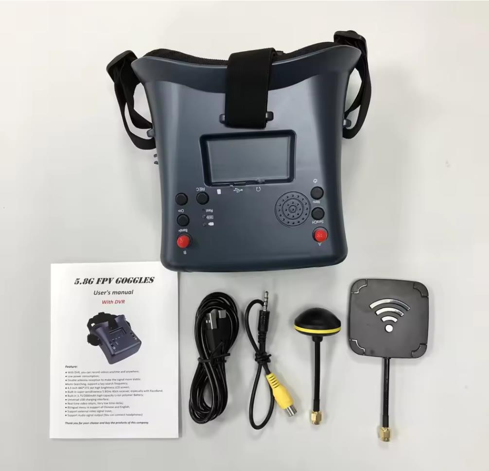 FPV Goggles V1 V2 5.8G 40CH 4. - огляд і ціна Fpv Goggles Headset