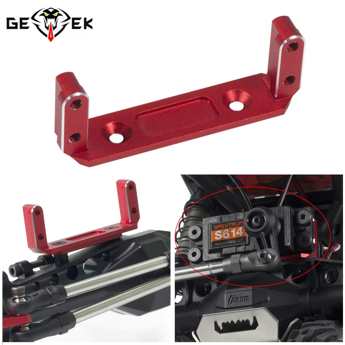 Aluminum CNC Capra Servo Mount - огляд і ціна Rc Crawler Axle Parts