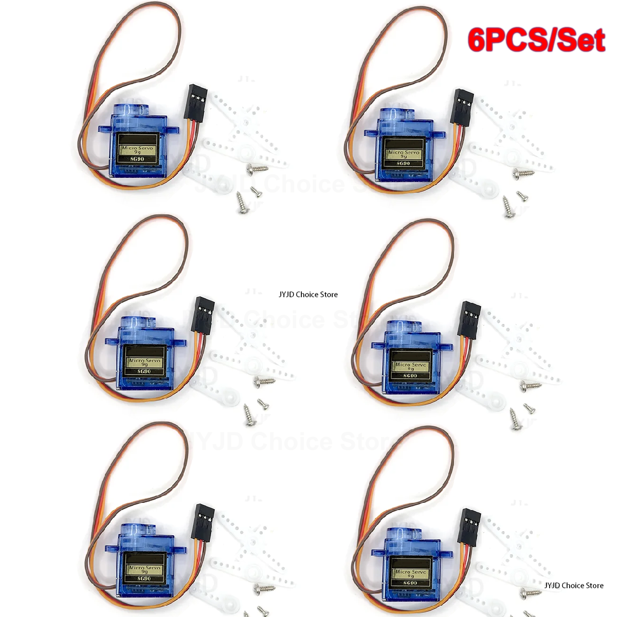 6pcs Sg90 9g Micro Servo Motor - огляд і ціна Drone Rc Aircraft