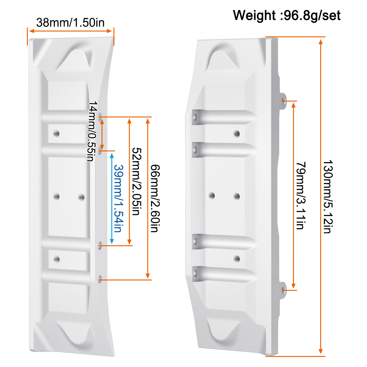 Aluminum Side Pedal for Vanqui - огляд і ціна Rc Crawler Axle Parts